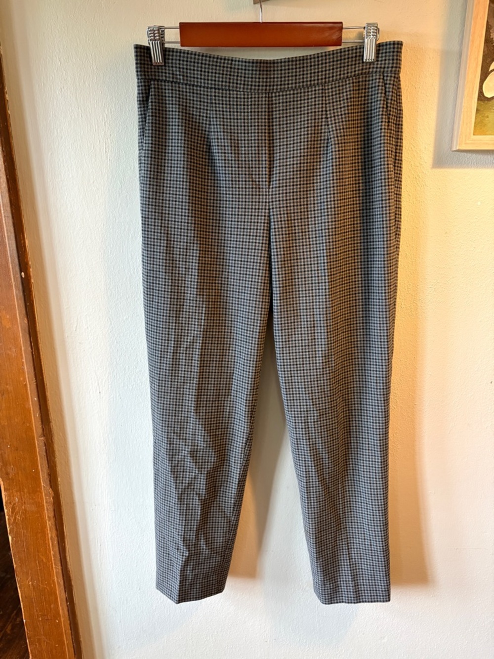 Aritzia Cropped Tailored Houndstooth Ankle Pants